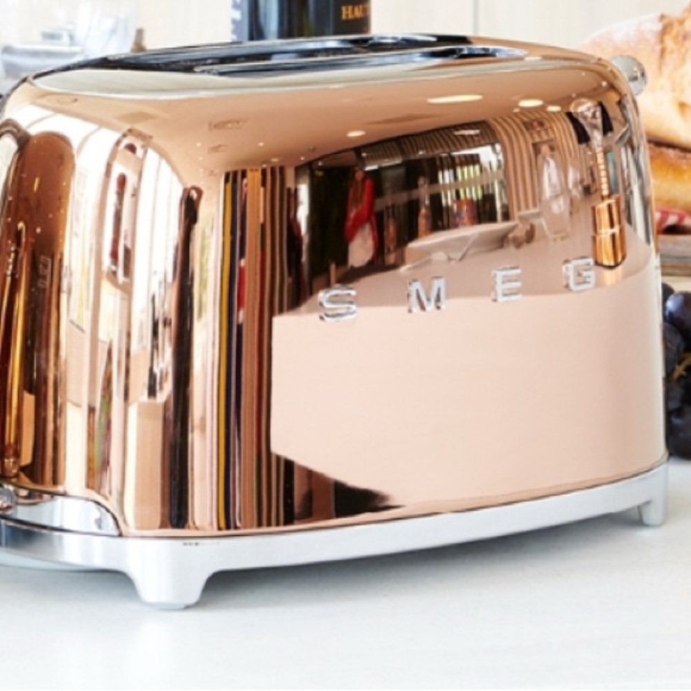 SOLD-Smeg Rose Gold/Copper Toaster LIMITED EDITION